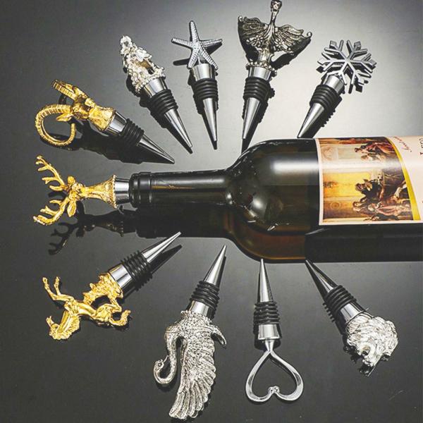 Buy cheap Animal Head Wine Stopper Custom Logo Zinc Alloy Metal Champagne Stopper from wholesalers