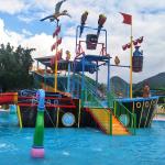 Fiberglass Kids Water Playground Equipment for Aqua Theme Park