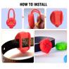 Buy cheap Waterproof Silicon Night Time Dog Collars Batteries Included Long Lasting Ultra Bright from wholesalers