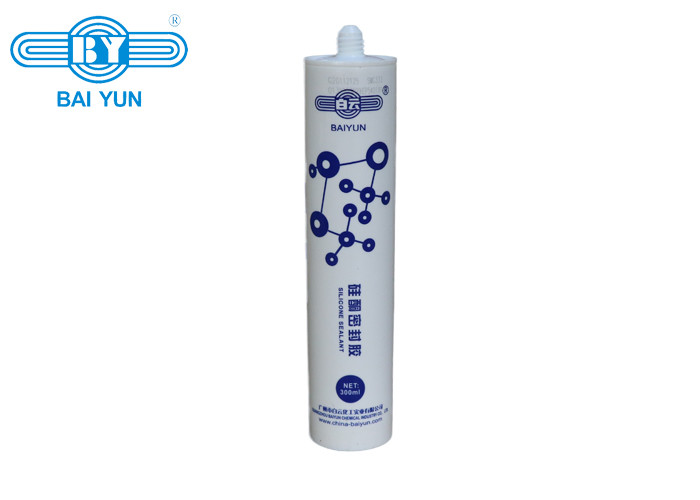 White Gray 590ml Stainless Steel Silicone Sealant Neutral Elastic