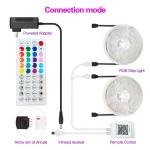 Bluetooth Music Rgb Light Strip Set 5050 24v 40m 640 Lamp 44 Key Led Smart