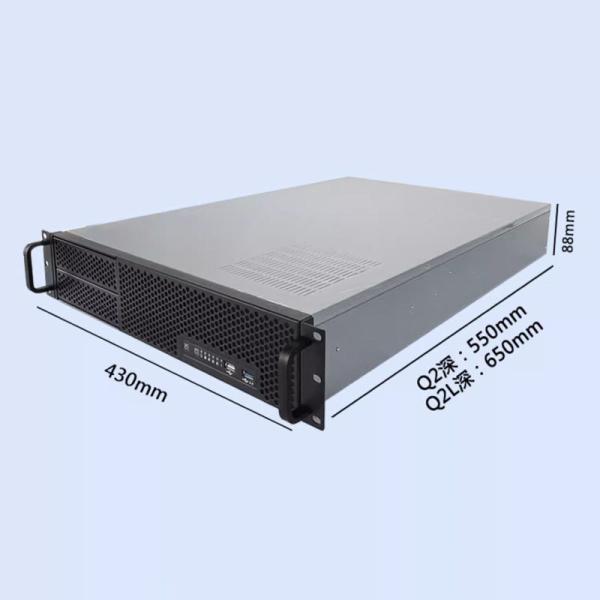 2U Server Case 430*650*88mm 2U-Q2L Serve Chassis with 3fans 8025 Fans Processor Main Frequency Servers Private Mold NO