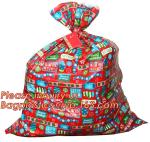 Set of 3 60"x72" Christmas Gift Bags Jumbo/Giant Bike Bag,LDPE christmas red