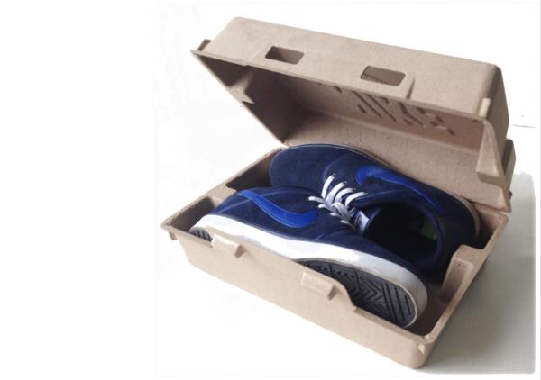 Buy cheap 1.5mm Sustainable Thermoformed Packaging 100% Plastic Free Fiber Molded Pulp Shoe Box from wholesalers