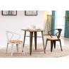 Buy cheap YLX-1100 Modern Steel Armrest Coffee Bar Dining Chair with Wood or Soft Cushion from wholesalers
