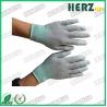 Buy cheap Electronic Workshop ESD Safe Gloves , Anti Static Work Gloves PU Finger Tip Coating from wholesalers