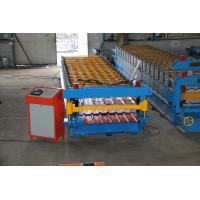 Buy cheap Steel Sheet Roll Forming Machine PPGI GI IBR Trapezoid , Roof Sheet Rolling product
