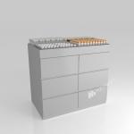 Buy cheap GDR07-XY06 Cosmetic Display Table with 3mm Transparent Acrylic Joint Box and Multi-Level Display for Shopping Mall from wholesalers
