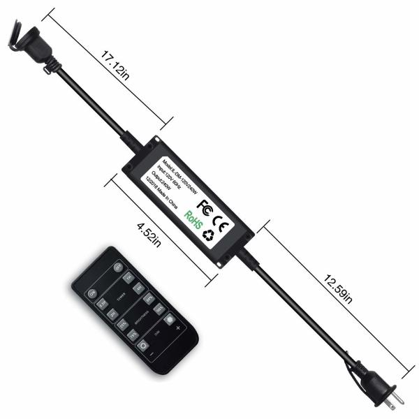 Buy cheap 49ft 3 Prong Plug 240w LED Remote Control Dimmer from wholesalers