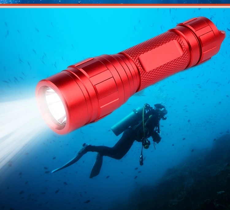 10 Watt High Power Led Flashlight Torch Light Aluminium Alloy Tactical Mini Bright Diving