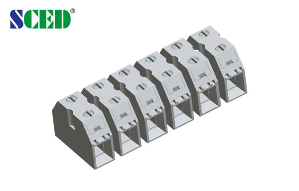 Buy cheap 600V 50A Electrical Panel Mount Terminal Block Pitch 13.50mm , Double Levels from wholesalers