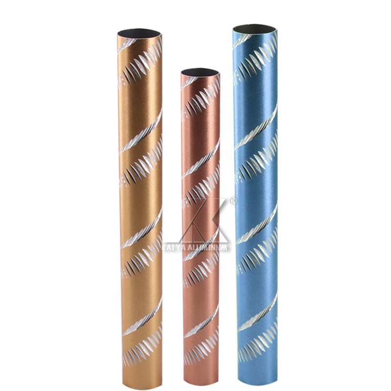 Decorative curtain rods 6063-T5 customer customization aluminum curtain rod curtain pipe