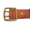 Buy cheap 38mm Men'S Leather Double Prong Belt For Jeans Trousers from wholesalers