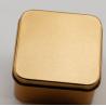 Buy cheap Wedding Candy Gold Tin Containers 0.21mm Small Tin Jars from wholesalers