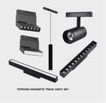 CRI 90Ra 48V COB Rail Magnetic Recessed Track Lighting Linear Lamp
