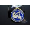 Buy cheap Sports Racing Metal Award Medals Imitation Gold Plting With Blue Soft Enamel from wholesalers