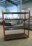 Plywood Danish Trolley Shelves For Containers European Flower , Metal Flower