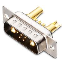 Buy cheap 7w2 power+signal D-SUB combo plug male pin connector hold on 10/20/30/40 amps product