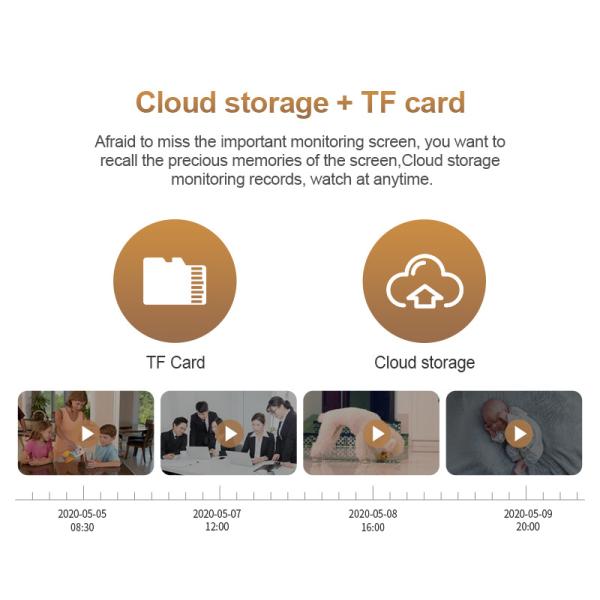 3mp HD Wifi PTZ Camera Remote Control Smart Security Night Vision