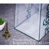 Buy cheap Custom Design Brand Name Logo Printing Clear Transparent PVC Plastic Shopping Carry Bag with Handle bagease, bagplastics from wholesalers