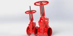 Light Operation Torque Wedge Type Gate Valve , UL FM Aproved Water Flow Control