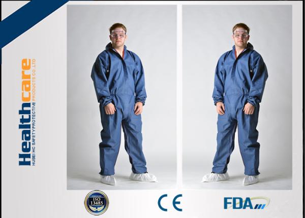 Buy cheap Breathable Disposable Coveralls Protective Suit With Hood And Boot Cover Acid Resistant from wholesalers