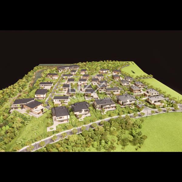 RU Homes-Architecture Miniature Model 1/ 200 Conceptual Minimalism Style Laser