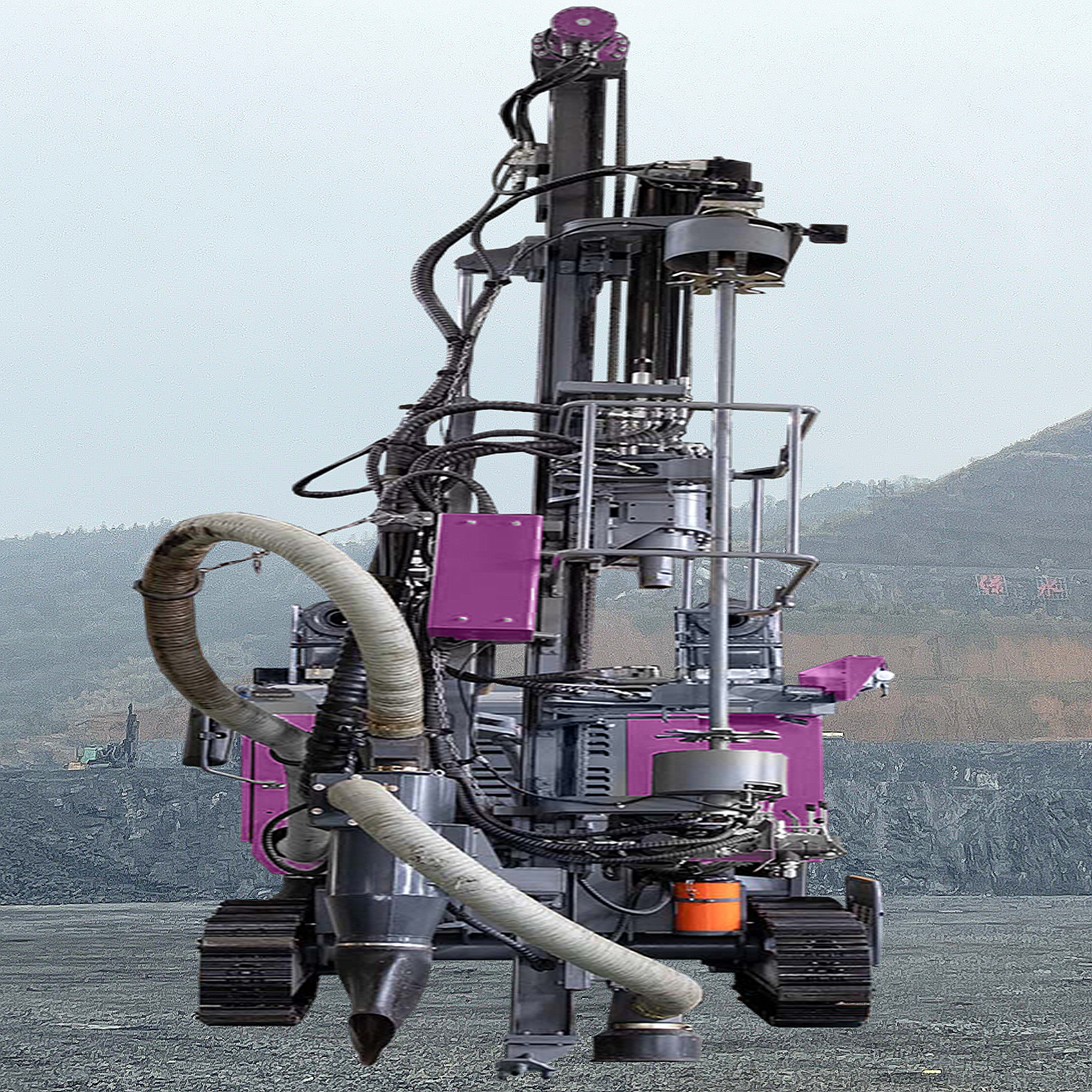 Integrated DTH Drilling Rig Mining Equipment Blast Hole 30m Depth Crawler Hydraulic Drilling Machine