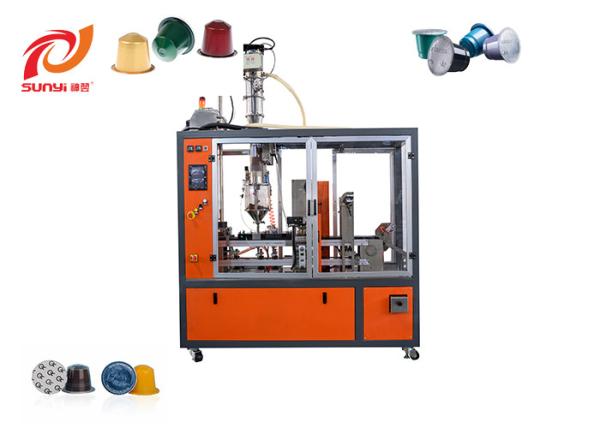 Quality Two Lanes European Standard 3000BPH Nespresso Coffee Capsule Filling Sealing Machine for sale