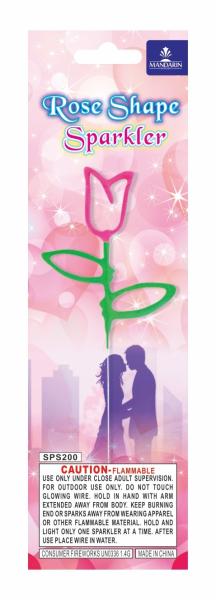 Buy cheap Chinese 7 Inch Firework Sparkler Rose Shape Wedding Electric Cold Sparklers from wholesalers