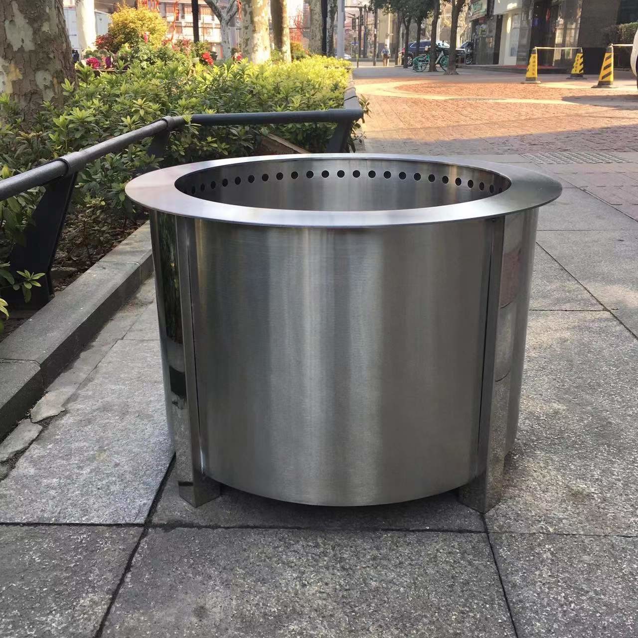 Rust Proof Portable Smokeless Stove 304 , 22 Inch Portable Stainless Steel Fire Pit