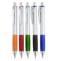 Buy cheap retractable ball point pen with color rubber grip product