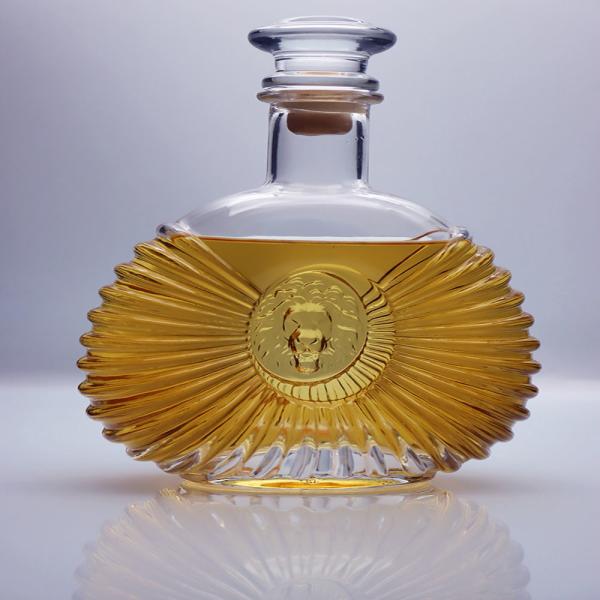 Buy cheap OEM Premium Glass Bottle Flint Glass 1000ml With Glass Stopper from wholesalers