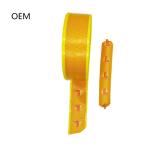 Sausage Casings Yellow Colour Printed Artificial Sausage Skin For Steam Cooked