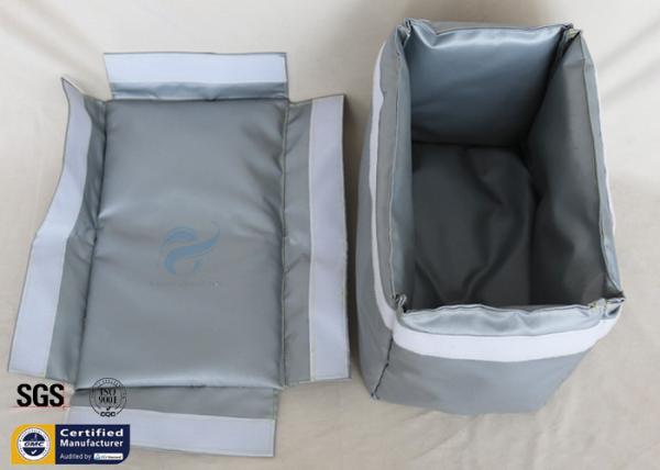 Buy cheap Removable Thermal Insulation Jacket For Actuator Grey Silicone Fiberglass Fabric from wholesalers