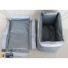 Buy cheap Removable Thermal Insulation Jacket For Actuator Grey Silicone Fiberglass Fabric from wholesalers