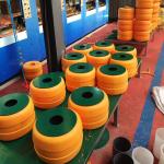 Yellow Straight Barrier Anti-Collision Proof Safety Roller Barrier for Road