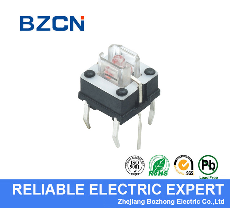 Blue LED Light Momentary Push Switch / LED Illuminated Push Button Switch