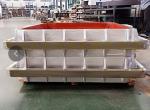 Sand casting flask for moulding line