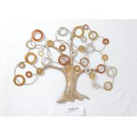 Buy cheap Rose Gold Silver Frameless Tree Metal Wall Art Decor product