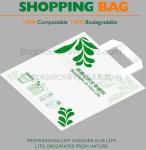 100% Biodegradable Compostable Grocery Shopping bag T-Shirt Bag for Take Out,