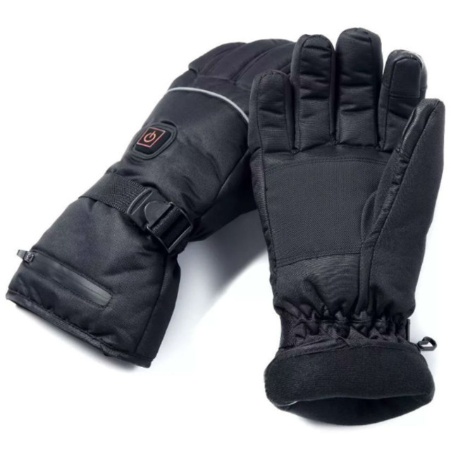 Anti Slip Thermal Heat Gloves PU Leather Composite Fiber Heating Element