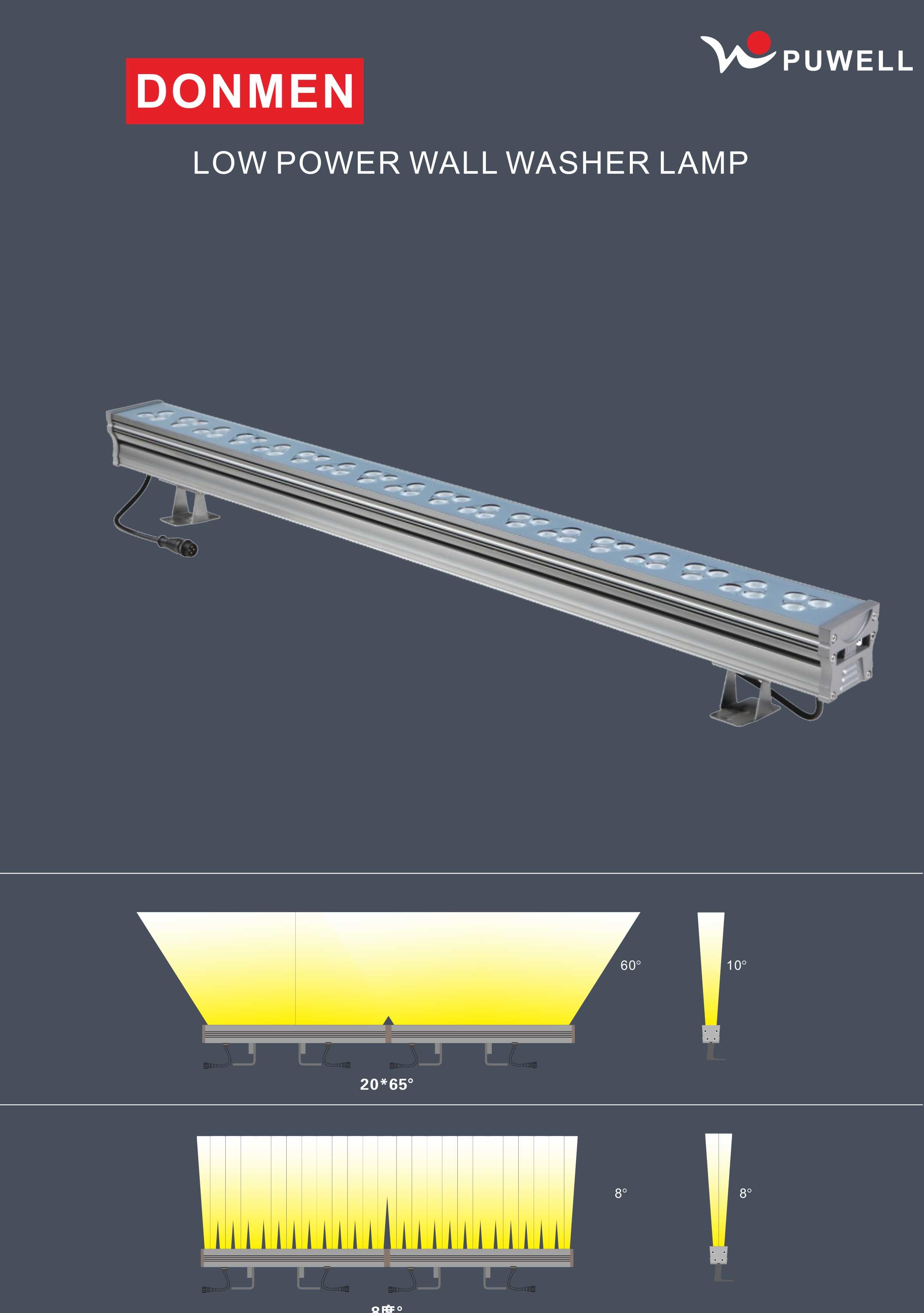 ROHS IP67 108W RGB LED Wall Washer Outdoor
