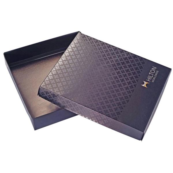 Buy cheap Lid And Base Style Cosmetic Gift Package Box Matt Black from wholesalers
