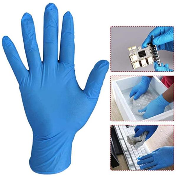 Buy cheap Anti Bacterial Disposable Medical Nitrile Gloves from wholesalers