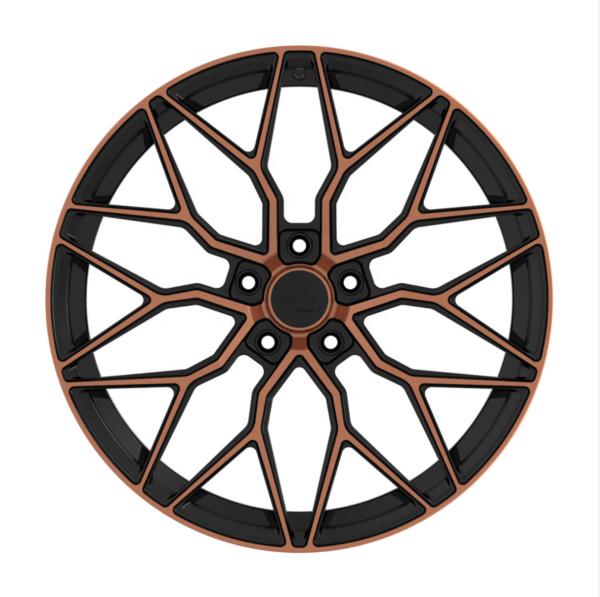 Buy cheap 18 inches black Brown polish 5 * 112 aluminum alloy forged car wheels from wholesalers