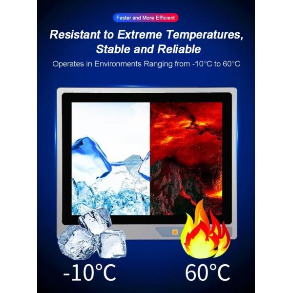 24 inch Durable Aluminum Alloy Android Industrial Control Monitors 10 Point Capacitor All-In-One Panel Pc