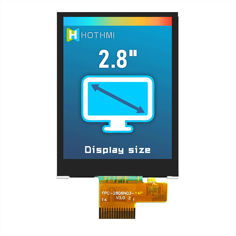 Instruments 240x320 2.8" TFT Display SPI Interface 250cd/m2