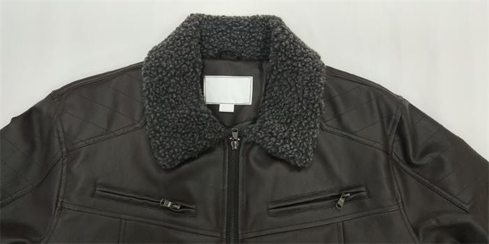 Utility Summer Padded Wax Jacket Mens Black Pu Biker Jacket