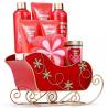 Buy cheap Daily Use Plastic Bottle Packing Shower Gel Gift Set Strawberry Fragrance from wholesalers